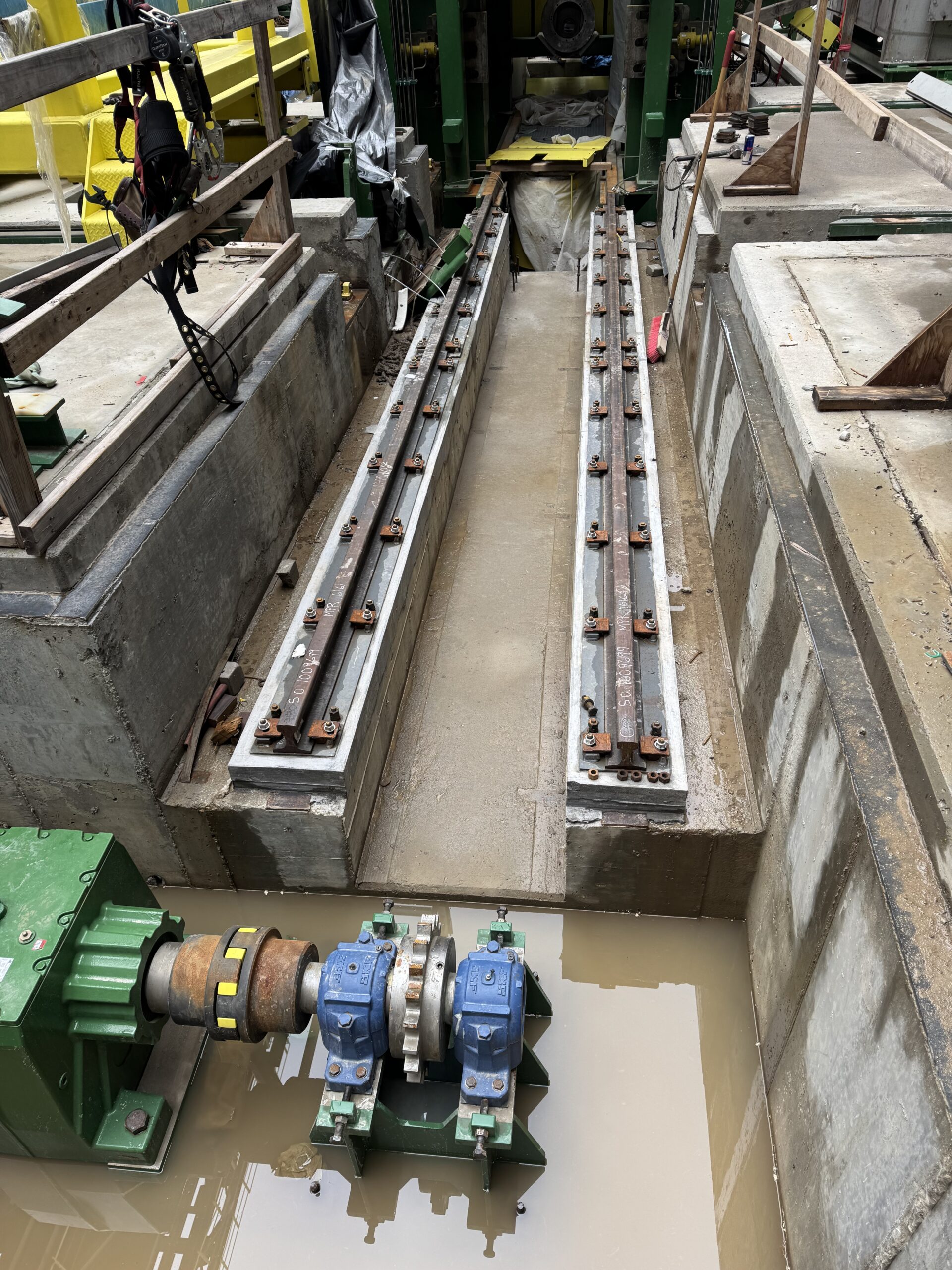 3D Machine Alignment Support for a New Steel Mill Production Line