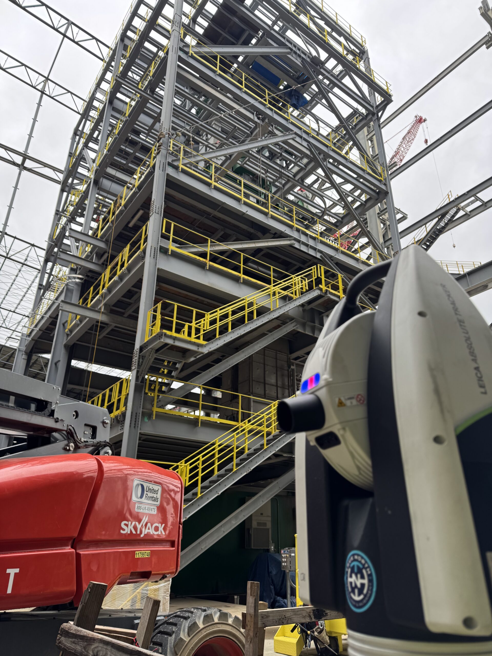 3D Machine Alignment Support for a New Steel Mill Production Line